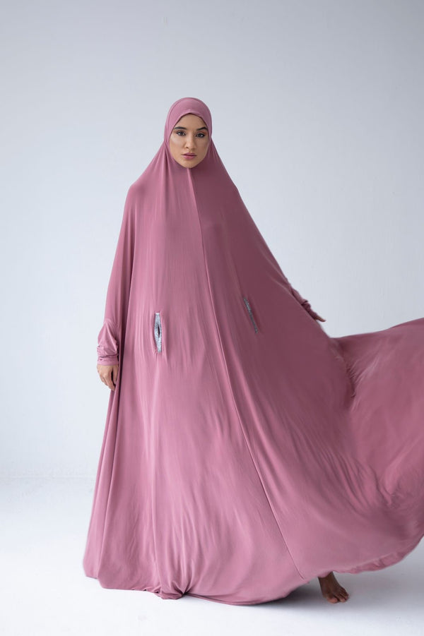 Soft Pink full Length Burka