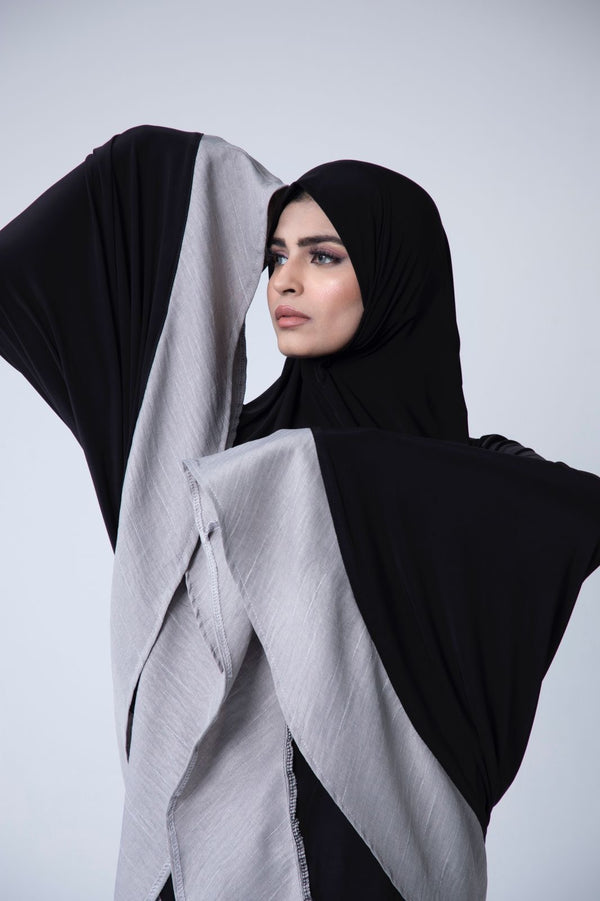Linen Knee length Grey Burka
