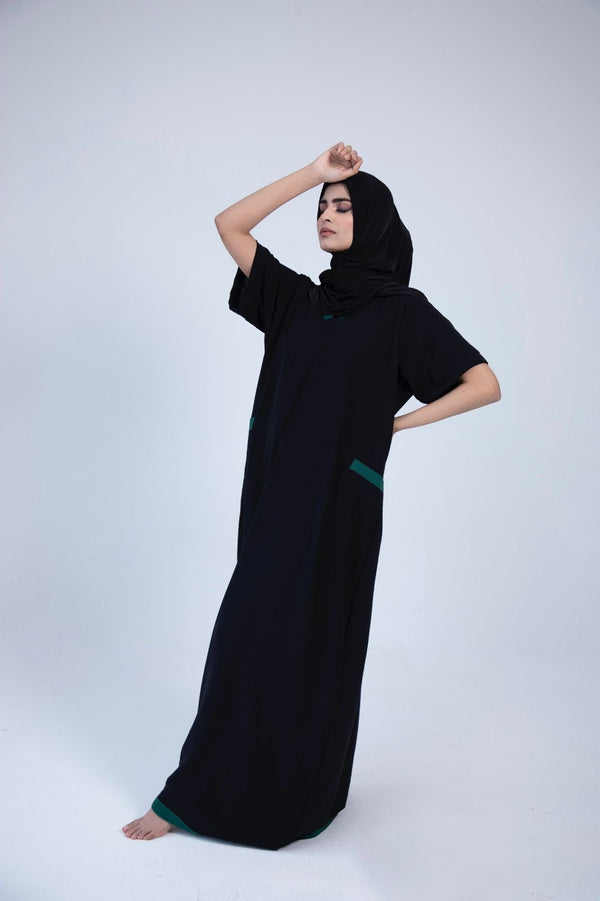Black and Green Kaftan
