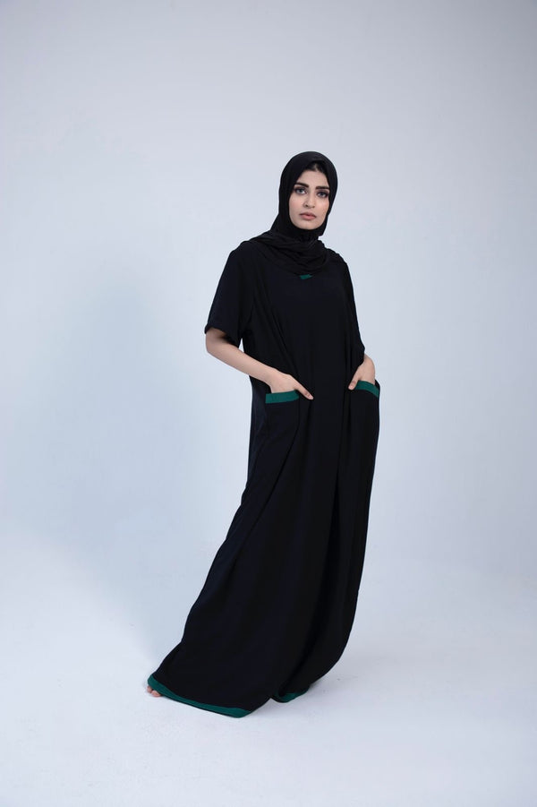 Black and Green Kaftan