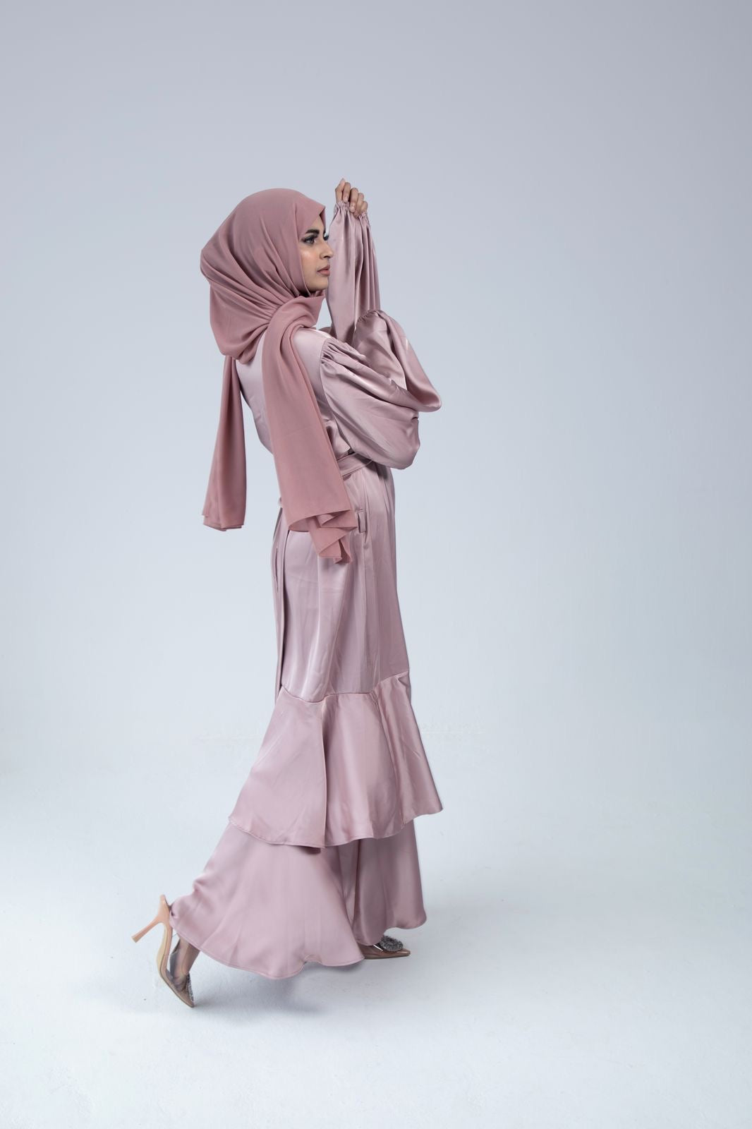 Ruffle Pink Dress – Enrobe Collection