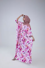 Abstract Pink  Kaftan