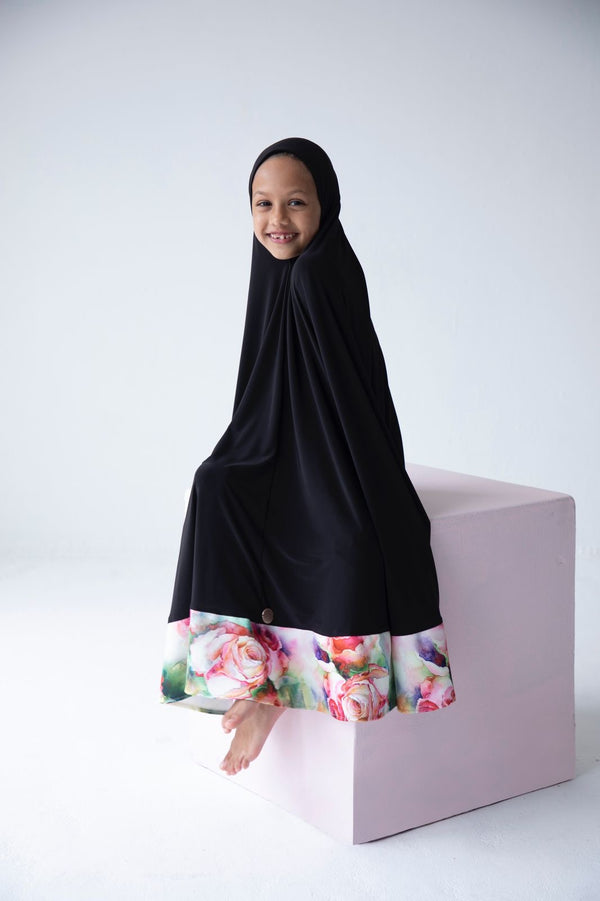 Floral Kids Burqa
