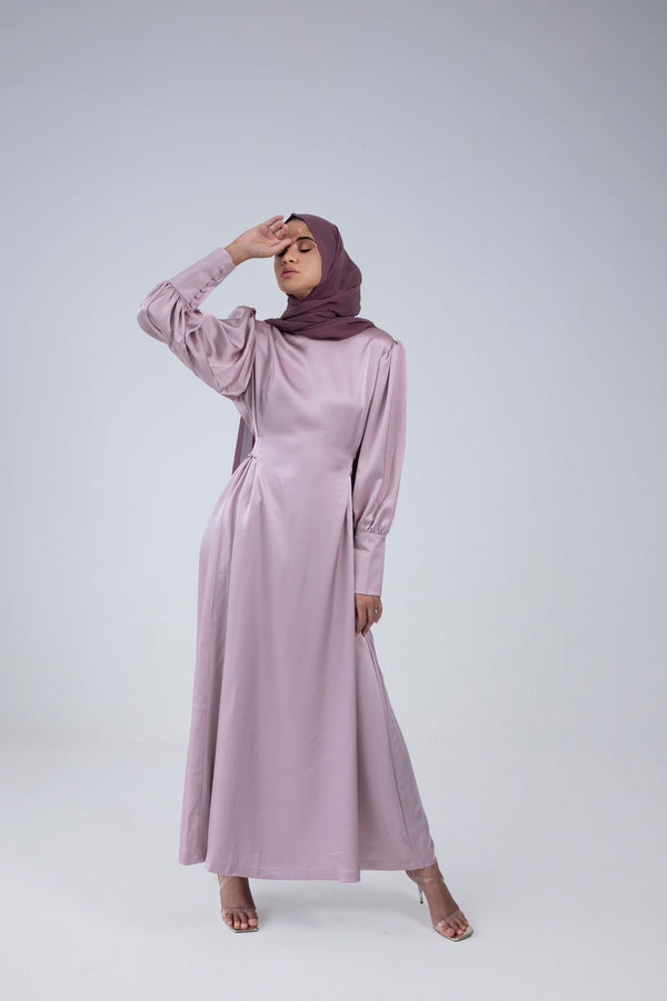 Pink Satin Dress