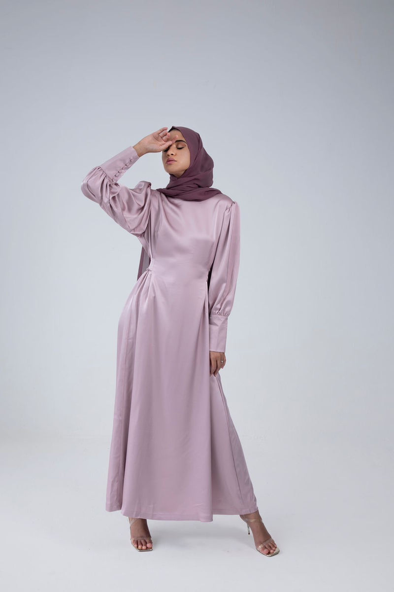 Pink Satin Dress