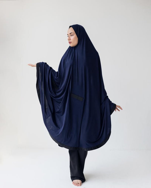 Knee Length Burka Navy